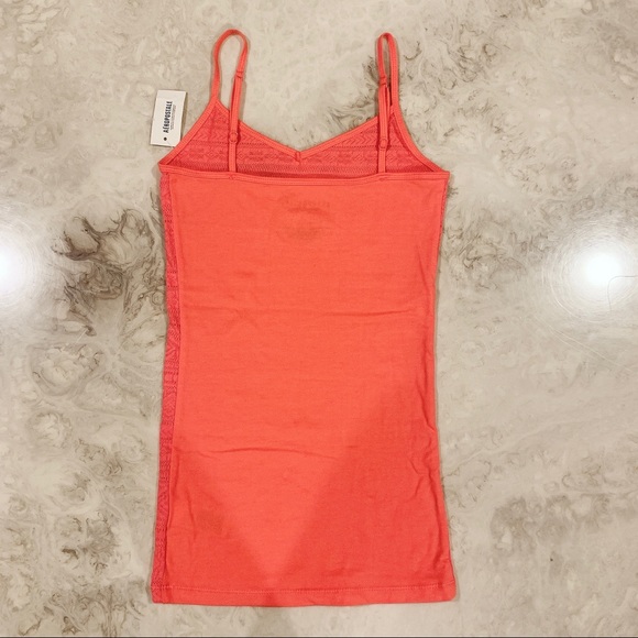 NWT Coral Red Textured Cami (XS) - Picture 3 of 7